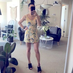 Vintage Denim floral Summer dress